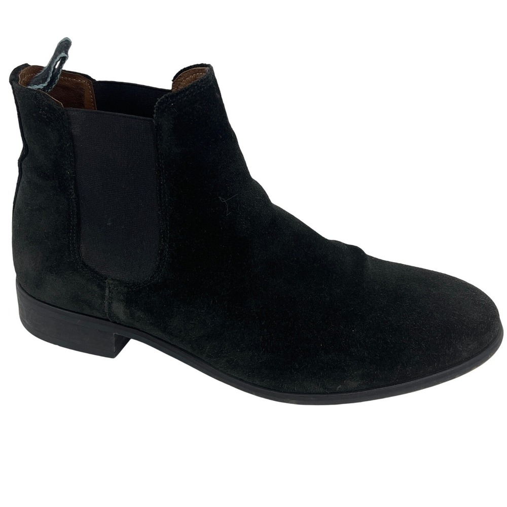 Shoe The Bear Dev Chelsea Boots Men 42 Black Excellent Suede Ankle Boots‎